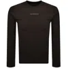 Armani Collezioni Emporio Armani Lounge T Shirt Choco Brown In Brown