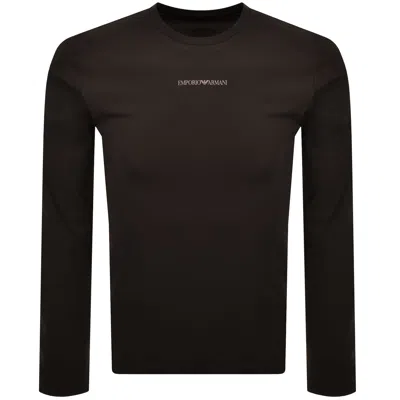 Armani Collezioni Emporio Armani Lounge T Shirt Choco Brown