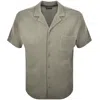 Armani Collezioni Emporio Armani Loungwear Shirt Green In Gray
