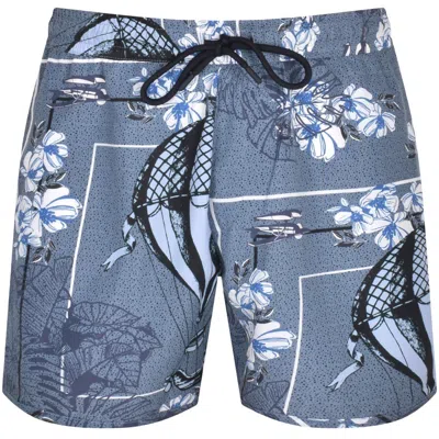 Armani Collezioni Emporio Armani Resort Shorts Blue