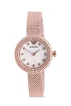 Armani Collezioni Emporio Armani Rose Gold-tone Mesh Ladies Watch In Gold