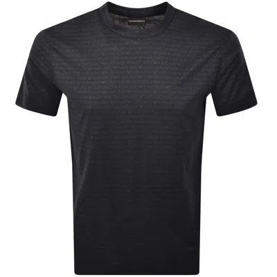 Armani Collezioni Emporio Armani Short Sleeve Logo T Shirt Black
