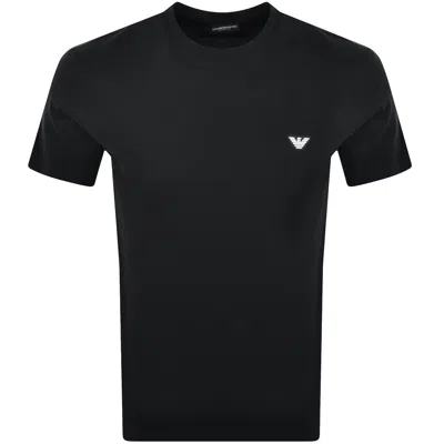 Armani Collezioni Emporio Armani Short Sleeve Logo T Shirt Black