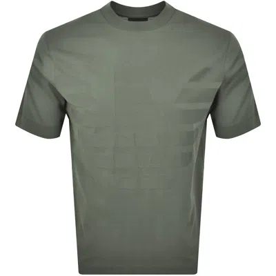 Armani Collezioni Emporio Armani Short Sleeve Logo T Shirt Green