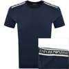 Armani Collezioni Emporio Armani Short Sleeve Logo T Shirt Navy In Blue