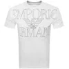 Armani Collezioni Emporio Armani Short Sleeve Logo T Shirt White In White