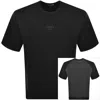 ARMANI COLLEZIONI EMPORIO ARMANI SHORT SLEEVE SWEATSHIRT BLACK