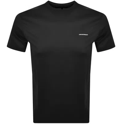 Armani Collezioni Emporio Armani Short Sleeved Logo T Shirt Black