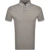 Armani Collezioni Emporio Armani Short Sleeved Polo T Shirt Beige In Beige
