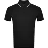Armani Collezioni Emporio Armani Short Sleeved Polo T Shirt Black In Black