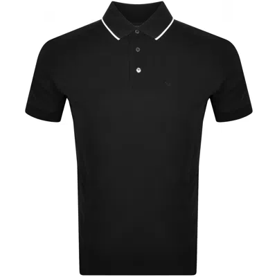Armani Collezioni Emporio Armani Short Sleeved Polo T Shirt Black