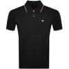 Armani Collezioni Emporio Armani Short Sleeved Polo T Shirt Black In Black