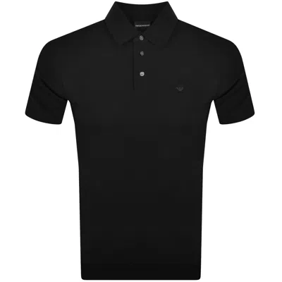 Armani Collezioni Emporio Armani Short Sleeved Polo T Shirt Black