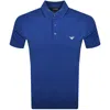 Armani Collezioni Emporio Armani Short Sleeved Polo T Shirt Blue