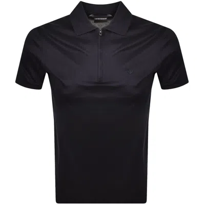 Armani Collezioni Emporio Armani Short Sleeved Polo T Shirt Navy