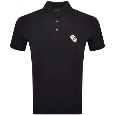 Armani Collezioni Emporio Armani Short Sleeved Polo T Shirt Navy
