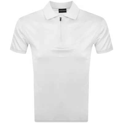 Armani Collezioni Emporio Armani Short Sleeved Polo T Shirt White