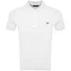 Armani Collezioni Emporio Armani Short Sleeved Polo T Shirt White In White
