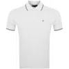 Armani Collezioni Emporio Armani Short Sleeved Polo T Shirt White In White
