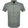 Armani Collezioni Emporio Armani Short Sleeved Shirt Green In Green