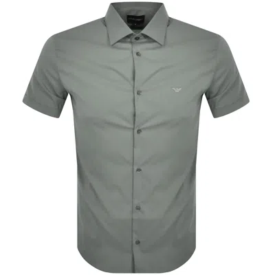 Armani Collezioni Emporio Armani Short Sleeved Shirt Green