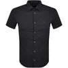 Armani Collezioni Emporio Armani Short Sleeved Shirt Navy In Navy
