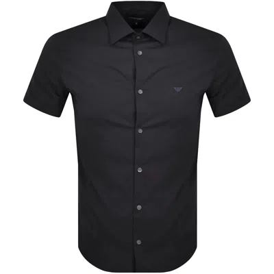 Armani Collezioni Emporio Armani Short Sleeved Shirt Navy