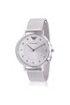 Armani Collezioni Emporio Armani Stainless Steel Ladies Watch In Metallic