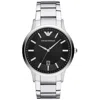 Armani Collezioni Emporio Armani Stainless Steel Mens Watch In Metallic