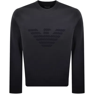 Armani Collezioni Emporio Armani Sweatshirt Navy In Black