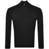 Armani Collezioni Emporio Armani Textured Knit Jumper Black In Black