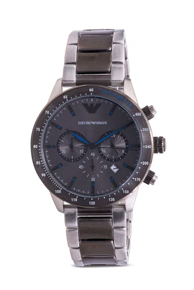 Armani Collezioni Emporio Armani Two-tone Chronograph Mens Watch In Brown