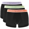 Armani Collezioni Emporio Armani Underwear 3 Pack Boxer Trunks Black In Black