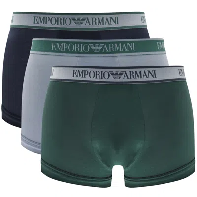 Armani Collezioni Emporio Armani Underwear 3 Pack Boxer Trunks In Multi