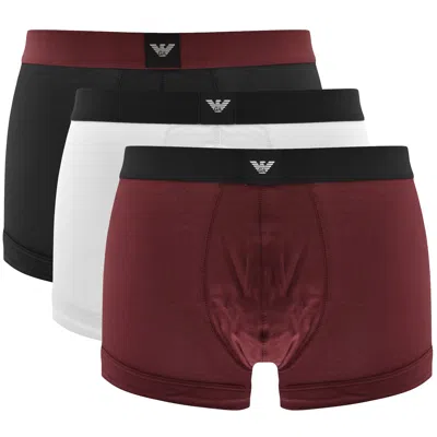 Armani Collezioni Emporio Armani Underwear 3 Pack Boxer Trunks In Multi