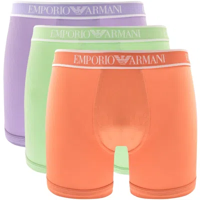 Armani Collezioni Emporio Armani Underwear 3 Pack Boxers In Lilac