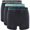 Armani Collezioni Emporio Armani Underwear 3 Pack Boxers In Black