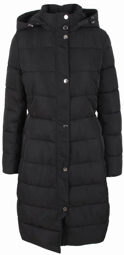 Pre-owned Armani Collezioni Emporio Armani Women's Winter Jacket Coat Quilted Parka Black Size 42