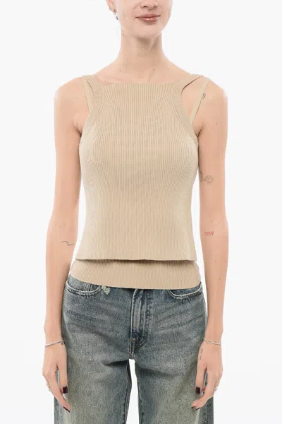 Armani Collezioni Emporio Knit Layered Top