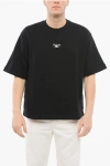 Armani Collezioni Emporio Short-sleeved Crew Neck Sweatshirt With Rubberized L
