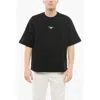 Armani Collezioni Emporio Short-sleeved Crew Neck Sweatshirt With Rubberized L
