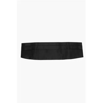Armani Collezioni Emporio Solid Color Silk Sash Belt
