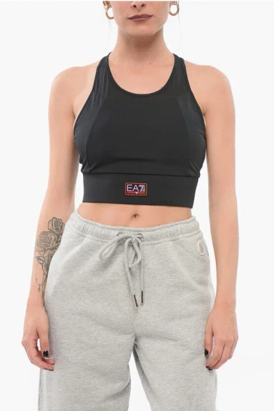 Armani Collezioni Emporio Sporty Cropped Top With Padding