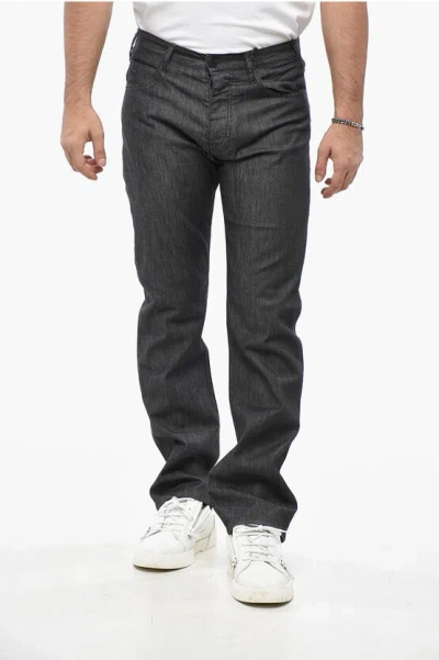 Armani Collezioni Emporio Straight Leg Regular Fit J21 Jeans 20cm L.32 In Gray