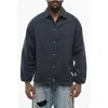 Armani Collezioni Emporio Twill Cotton Overshirt With Snap Buttons