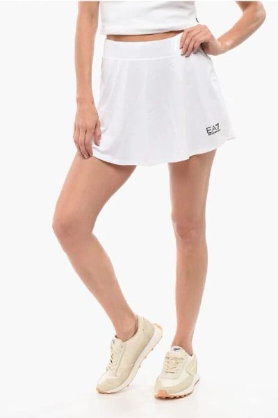 Armani Collezioni Emporio Ventus Tennis Mini Skirt In White