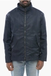 Armani Collezioni Emporio Virgin Wool Blend Reversible Coat With Waterproof Li
