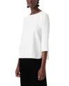 Armani Collezioni Emporio Armani Enver Satin Blouse In Solid Dark
