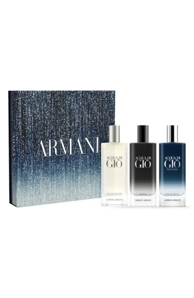 Armani Collezioni Fragrance Sampler Set In Transparent