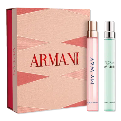 Armani Collezioni Giorgio Armani My Way & Acqua Di Gioia Eau De Parfum Travel Spray Gift Set